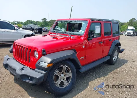 2020 Jeep Wrangler Unlimited Sport S 4X4 из США, поврежденный, VIN 1C4HJXDN8LW122928